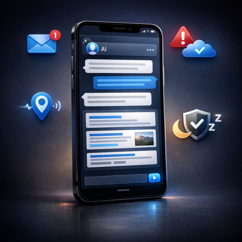 Google AI search agents monitoring the web and delivering combined updates to users on mobile devices